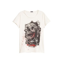 Kuru Kafa Baskılı T-shirt