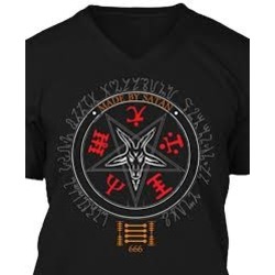 Satanist Tasarımlı T-shirt
