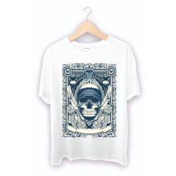 Kuru Kafa Baskılı T-shirt