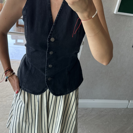 Denim Yelek