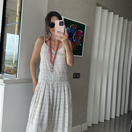 Askılı Astarlı Elbise
