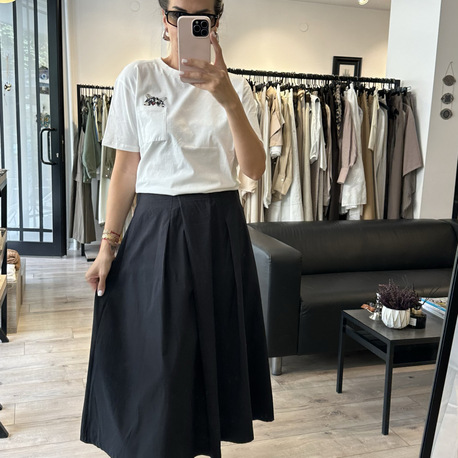 Arka Bel Lastikli Etek