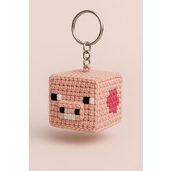 Minecraft Anahtarlık Domuz