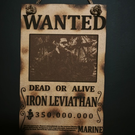 One Piece Kişiye Özel MDF Wanted Posteri