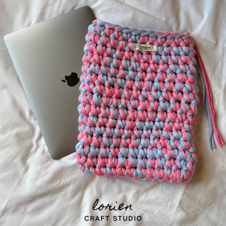 Laptop Case (Pink - Baby Blue)