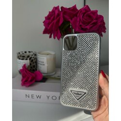 iPhone Gümüş Taşlı Paris Kılıf 