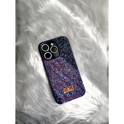 iPhone Swarovski Mor Renkli Kılıf
