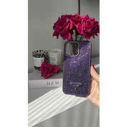 İPhone Mor Taşlı Paris Kılıf