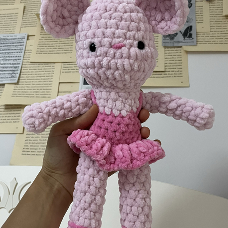 Amigurumi örgü balerin tavşan