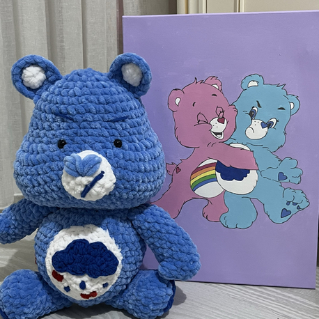 Amigurumi sevimli ayıcıklar-mavi