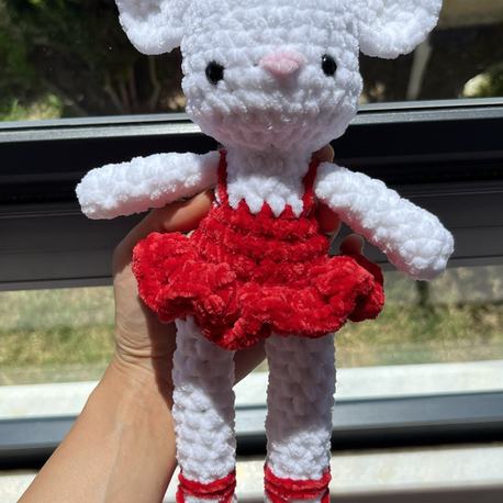 Amigurumi örgü balerin