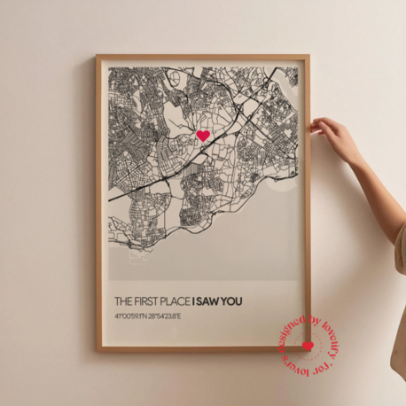 Harita Posteri | Kişiye Özel Poster