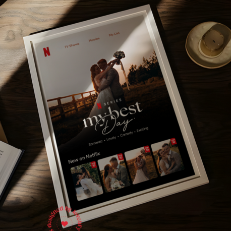 Netflix Temalı Poster | Kişiye Özel Poster