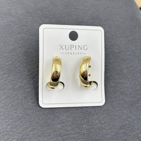 Xuping düz halka orta boy küpe 