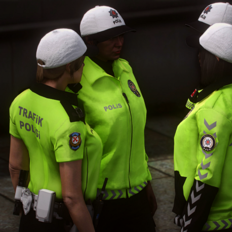 Kadın Trafik Polisi [EUP/Reflective]