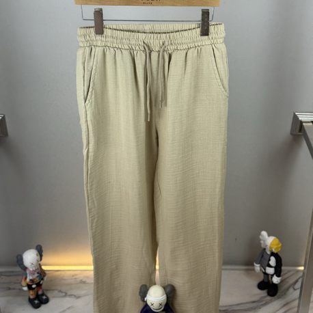 Keten Pantolon (Bej)