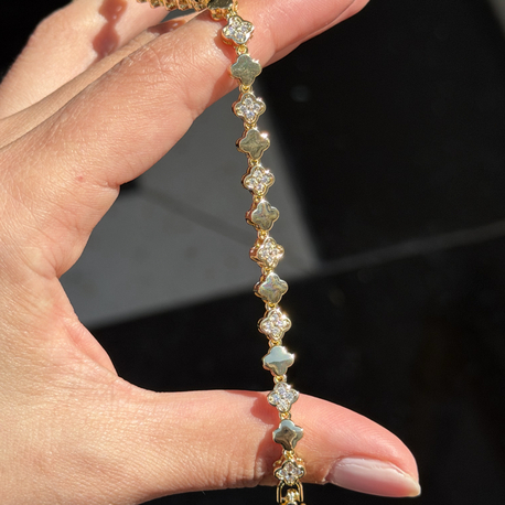 Premium Seri Yonca Bileklik | 14k gold
