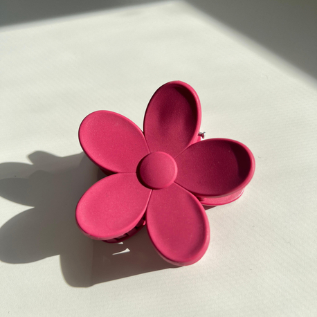 Fuşya Flower Clips Saç Tokası