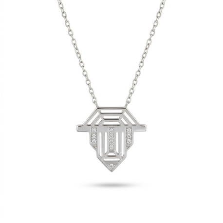 Çelik | Silver Badge Kolye