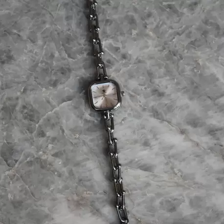 Luna Pearl Silver Kare Kadranlı Çelik Kadın Saat