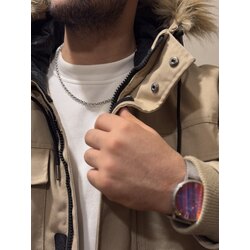 Erkek Çelik Silver Doc Zincir Kolye