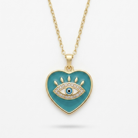 Çelik | Gold Ocean Eye Kolye