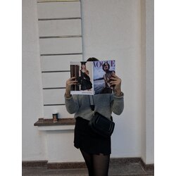 ZR | Siyah Kalın Kapaklı Çapraz Çanta