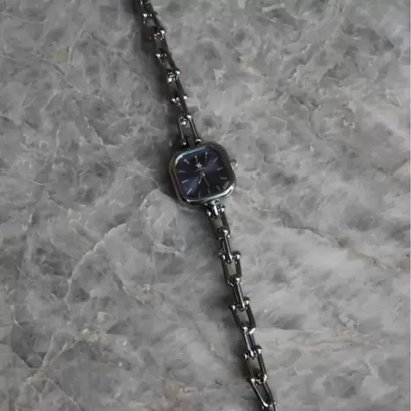  Midnight Silver Kare Kadranlı Çelik Kadın Saat