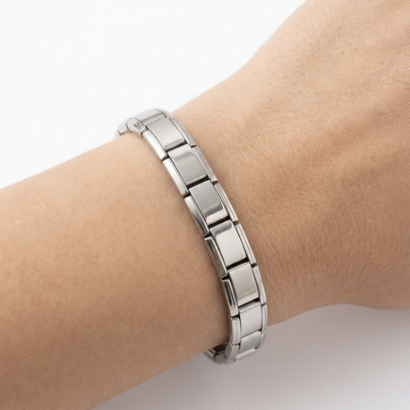 Çelik Silver Nomination Unisex Bileklik