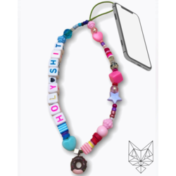 Phone Strap Donuts (Custom word)