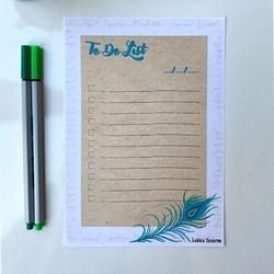 Tüylü A5 To Do List Not Defteri
