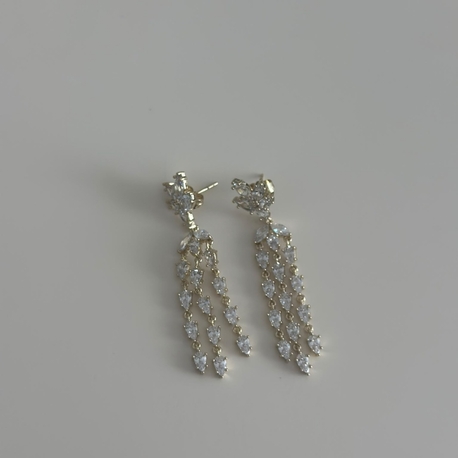 Xuping 14K Taşlı Sarkıt Küpe 