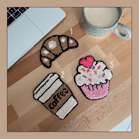 Croissant & Coffee Bardak Altlığı ❤️