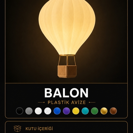 Lumeo | Sıcak Hava Balonu Şeklinde Lamba Abajuru |