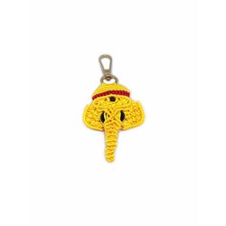 Handmade Macrame Elephant Charm