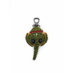 Handmade Macrame Elephant Charm