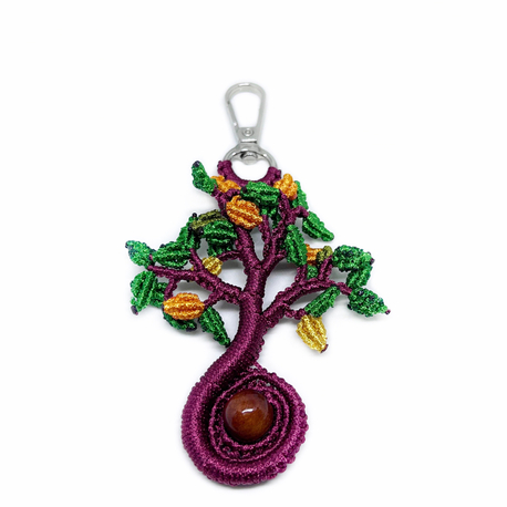 Handmade Macrame Tree of Life Charm