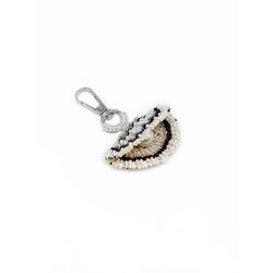 Handmade Macrame Oyster Charm