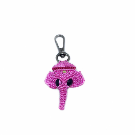Handmade Macrame Elephant Charm
