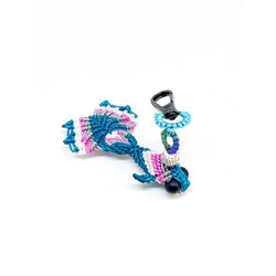 Handmade Colorful Macrame Fish Charm
