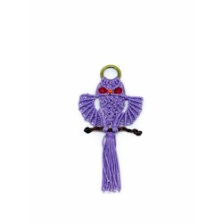 Handmade Macrame Owl Charm
