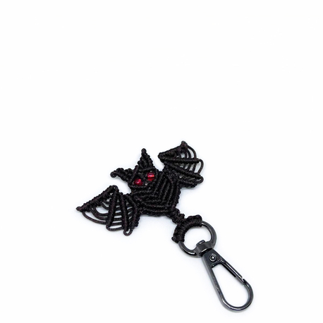 Handmade Macrame Bat Charm