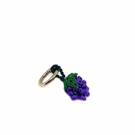 Handmade Macrame Grape Charm