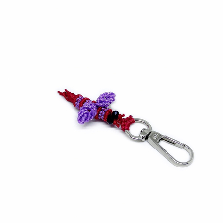 Handmade Macrame Bee Charm