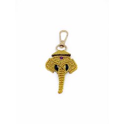 Handmade Macrame Elephant Charm