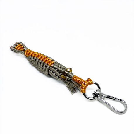 Handmade Macrame Shrimp Charm