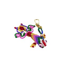 Handmade Colorful Macrame Fish Charm