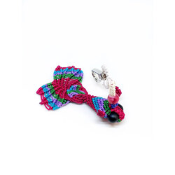 Handmade Colorful Macrame Fish Charm