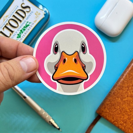 Ördek Sticker Paketi (8 Adet) – Suya Dayanıklı & Renkli Tasarım