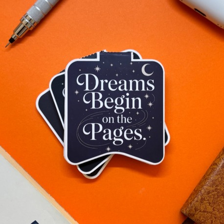 Kitap Ayracı (4 Adet) – “Dreams being on the pages” Mat Laminasyon, Dayanıklı Tasarım
